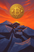 Bitcoin Temple Sunset - Premium Ordinals Digital Collectible