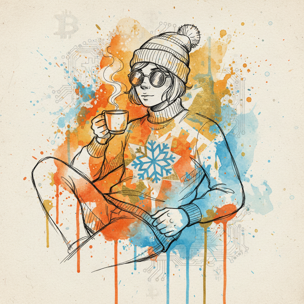 Artisan Splash - Mixed Media Bitcoin Ordinal